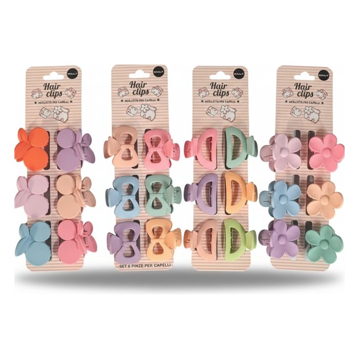 SET 6 PINZE PER CAPELLI
