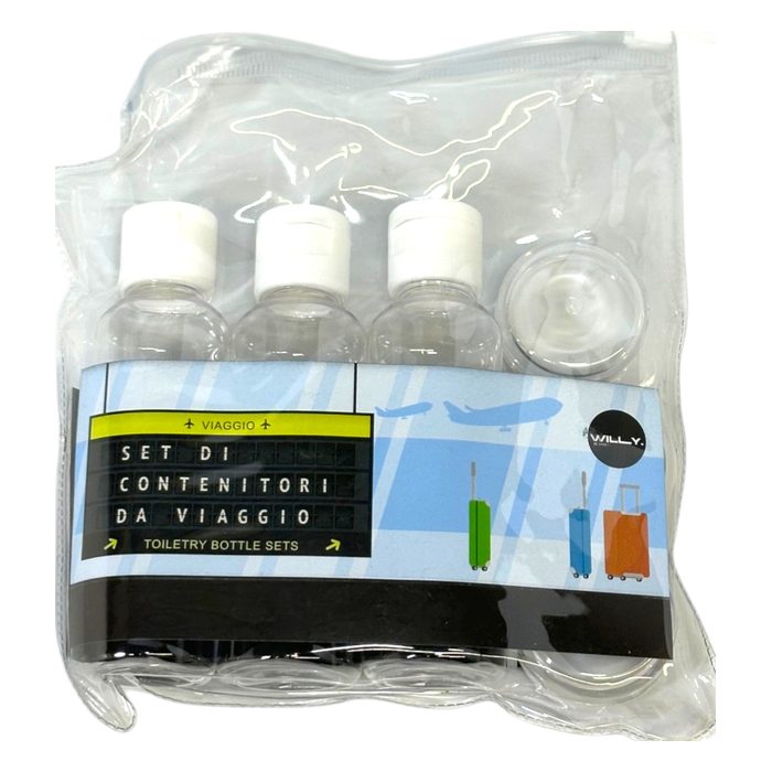 SET DA VIAGGIO CONTENITORI LIQUIDO 85ML
