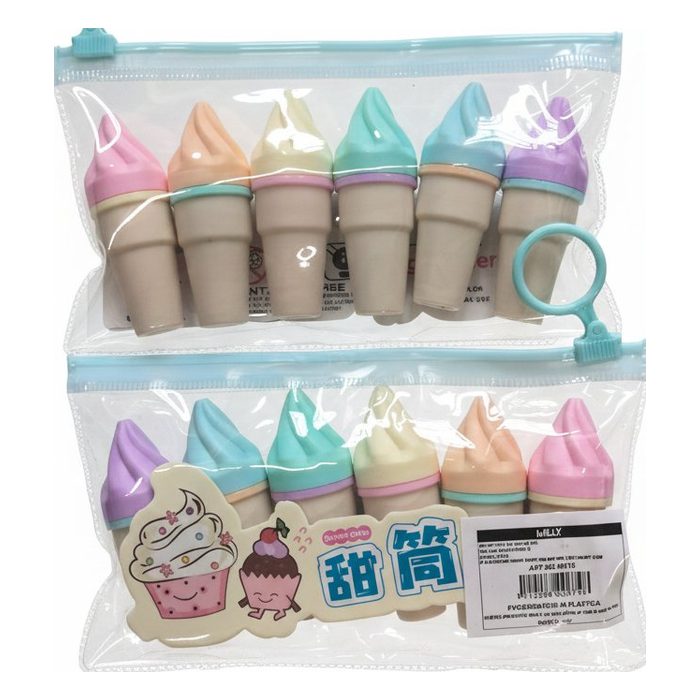 SET 6 EVIDENZIATORI ICE CREAM